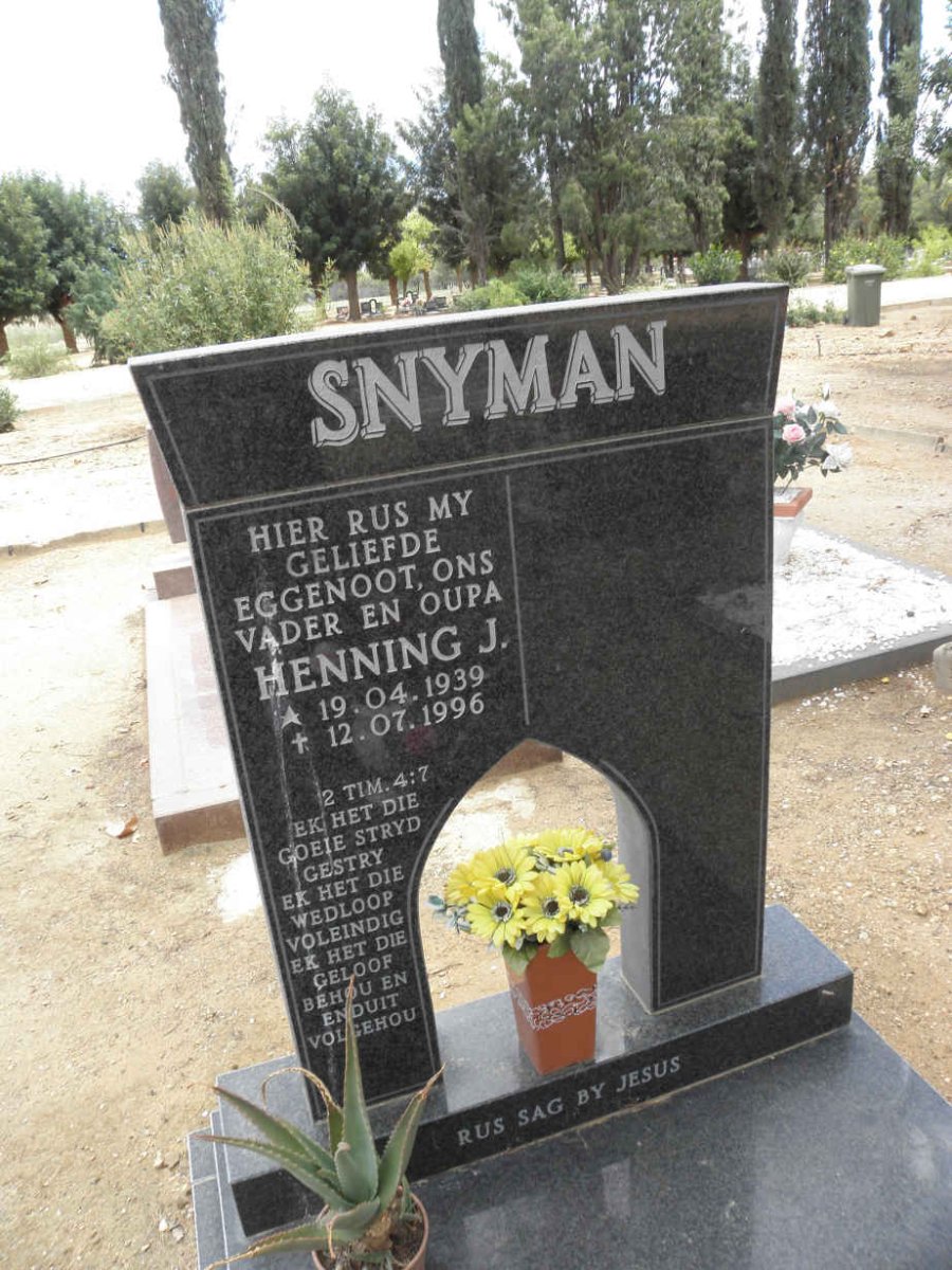 SNYMAN Henning J. 1939-1996