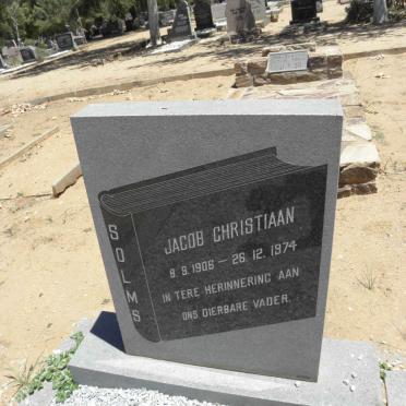 SOLMS Jacob Christiaan 1906-1974