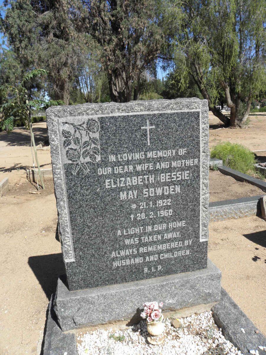 SOWDEN Elizabeth May 1922-1960