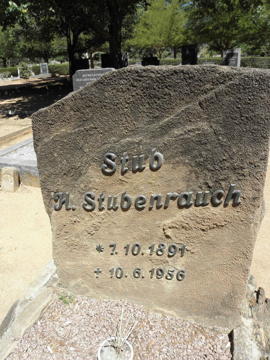 STUBENRAUCH H. 1891-1956