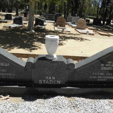 STADEN Gerhardus J., van 1914-1989 &amp; ?ena Petronella ?IEMAND 1920-1975