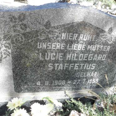STAFFETIUS Lucie Hildegard nee GELHAR 1908-1955