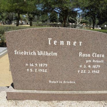 TENNER Friedrich Wilhelm 1879-1952 &amp; Rosa Clara AEHNELT 1879-1962