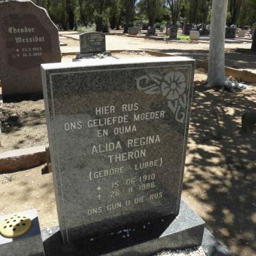 THERON Alida Regina nee LUBBE 1910-1986