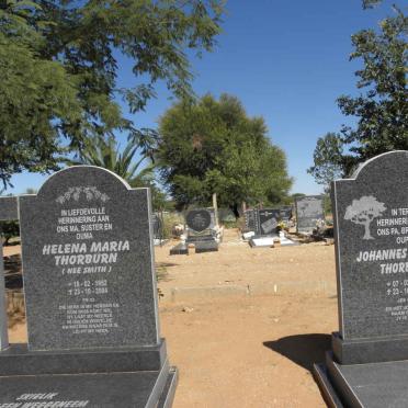 THORBURN Johannes Hendrik 1941-2004 &amp; Helena Maria SMITH 1952-2004