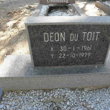 TOIT Deon, du 1961-1979