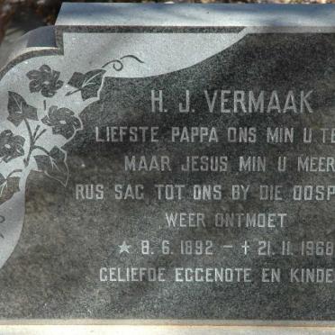 VERMAAK H.J. 1892-1968