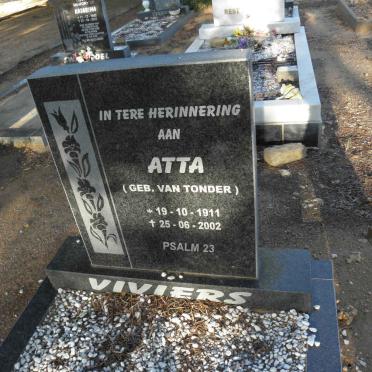 VIVIERS Atta nee VAN TONDER 1911-2002