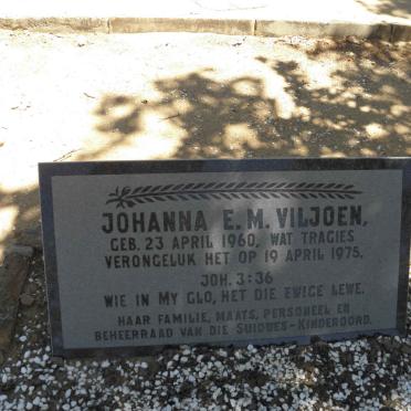 VILJOEN Johanna E.M. 1960-1975