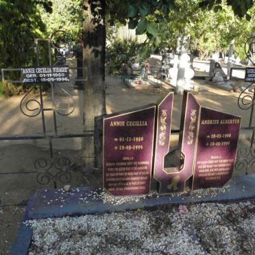 VISAGIE Andries Albertus 1966-1996 &amp; Annie Cecelia 1950-1996