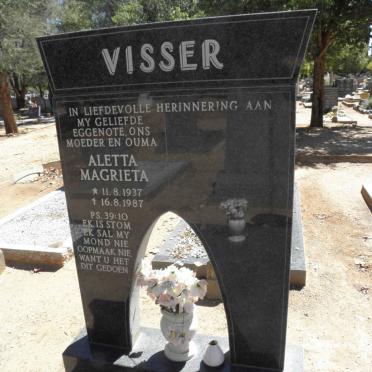VISSER Aletta Magrieta 1937-1987