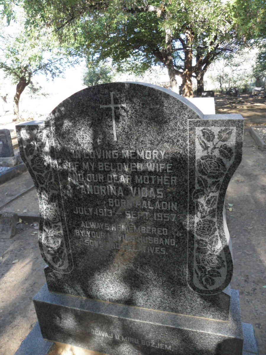 VIDAS Andrina nee PALADIN 1913-1957