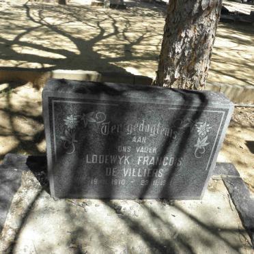 VILLIERS Lodewyk Francois, de 1910-1971