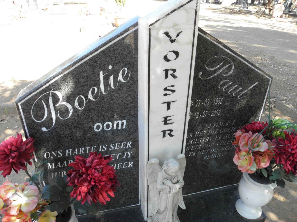 VORSTER Paul 1955-2002