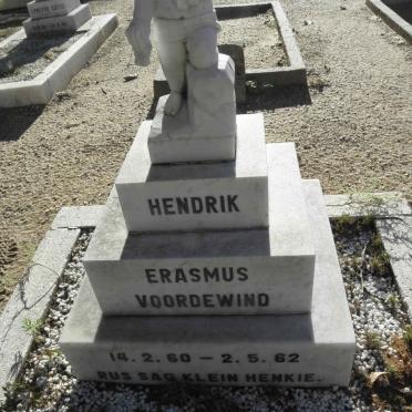 VOORDEWIND Hendrik Erasmus 1960-1962