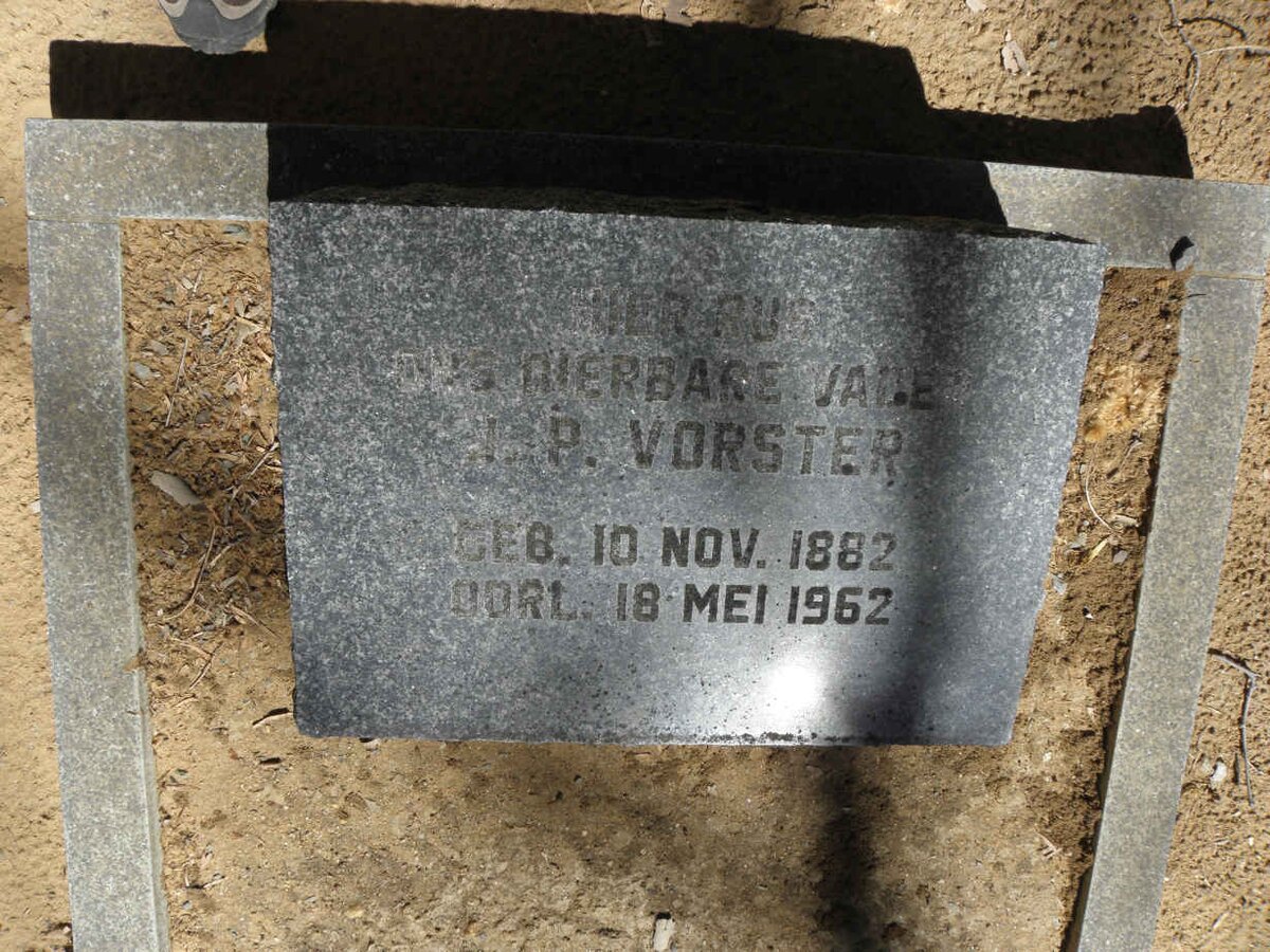 VORSTER ? P. 1882-1962