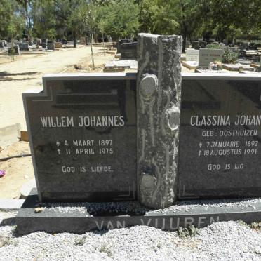 VUUREN Willem Johannes, van 1897-1975 &amp; Classina Johanna OOSTHUIZEN 1892-1991