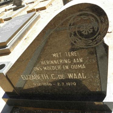 WAAL Elizabeth C., de 1886-1979