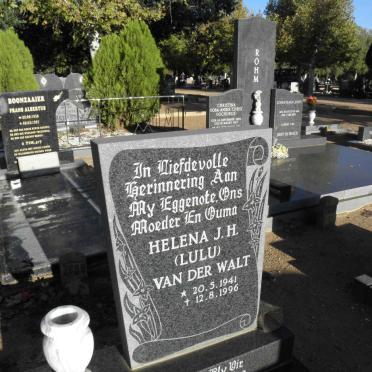 WALT Helena J.H., van der 1941-1996