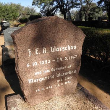 WARSCHAU F.E.A. 1883-1967 &amp; Margarete GROBE 1882-1956