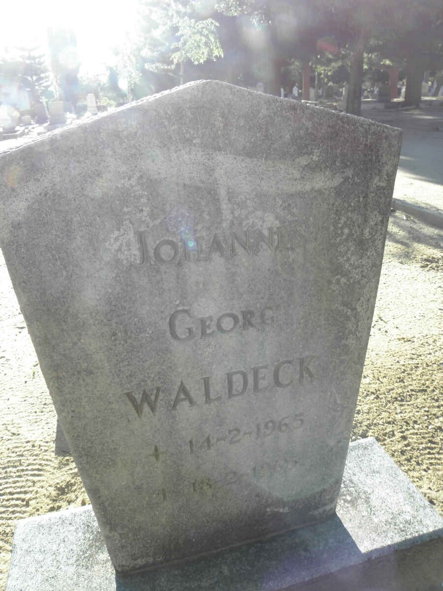 WALDECK Johannes Georg 1965-1965