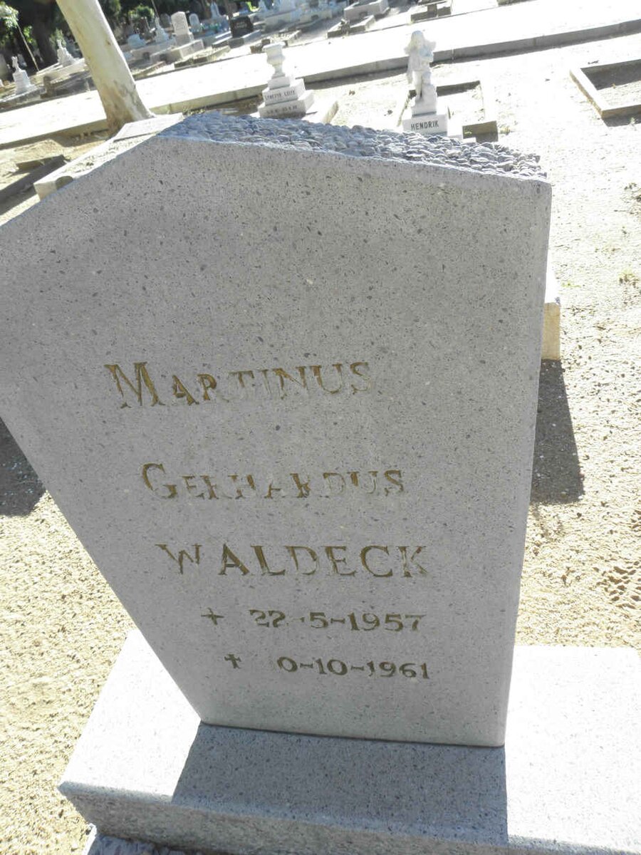 WALDECK Martinus Gerhardus 1957-1961