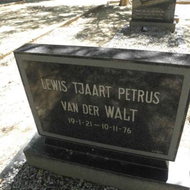 WALT Lewis Tjaart Petrus, van der 1921-1976