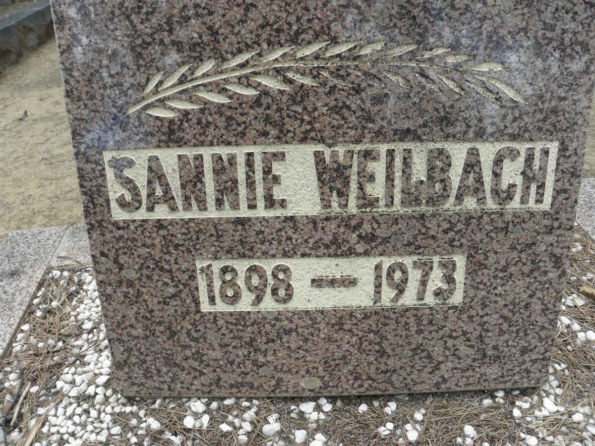 WEILBACH Sannie 1898-1973