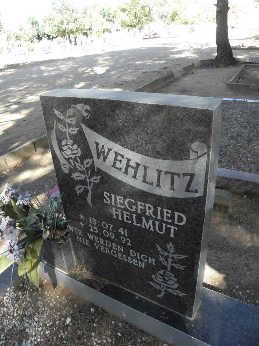 WEHLITZ Siegfried Helmut 1941-1992