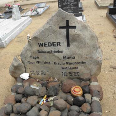 WEDER Gunther Winfried 1921-1995 &amp; Ursula Margarethe Katharina 1924-2004