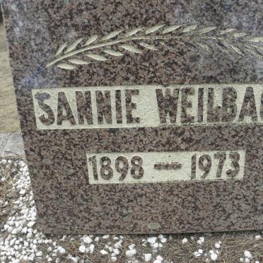 WEILBACH Sannie 1898-1973