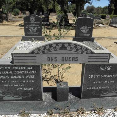 WIESE Tobias Benjamin 1905-1971 &amp; Dorothy Cathlene MARCH 1913-1973