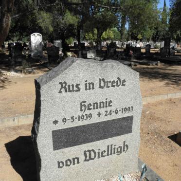 WIELLIGH Hennie, von 1939-1993