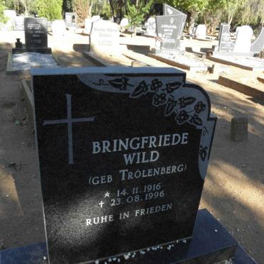 WILD Bringfriede nee TRÖLENBERG 1916-1996