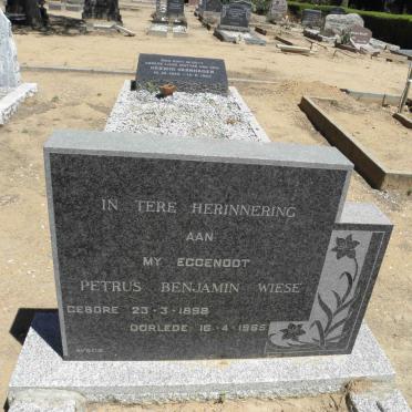 WIESE Petrus Benjamin 1898-1965