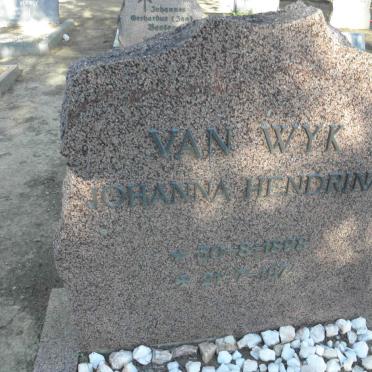 WYK Johanna Hendrina, van 1898-1974