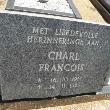 ? Charl Francois 1917-1985