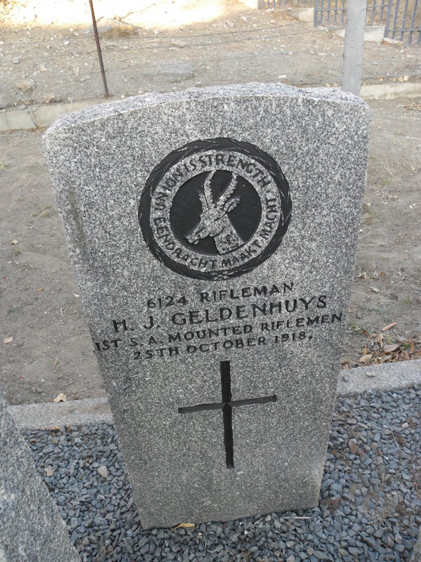 GELDENHUYS H.J. -1918