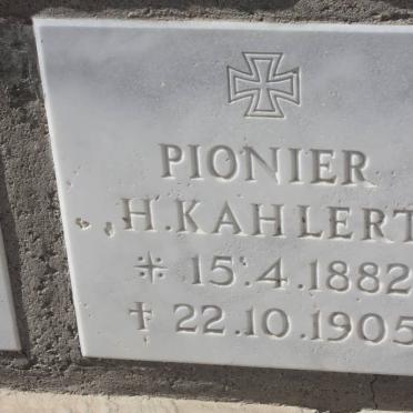 KAHLERT H. 1882-1905