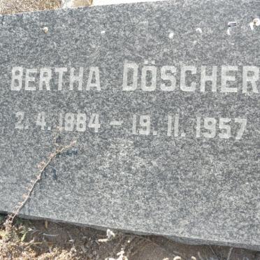DOSCHER Bertha 1884-1957