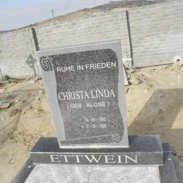 ETTWEIN Christa Linda nee KLOSE 1960-1999