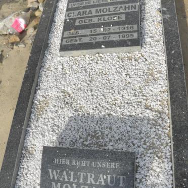 MOLZAHN Walraut 1950-2008 :: MOLZAHN Clara nee KLOSE 1916-1995