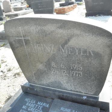 MEYER Heinz 1915-1973 &amp; Hanna verw. BUTTNER nee SEIERLEIN 1915-2005 :: Mc GREGOR Helga Maria Babette nee MEYER 1953-1994