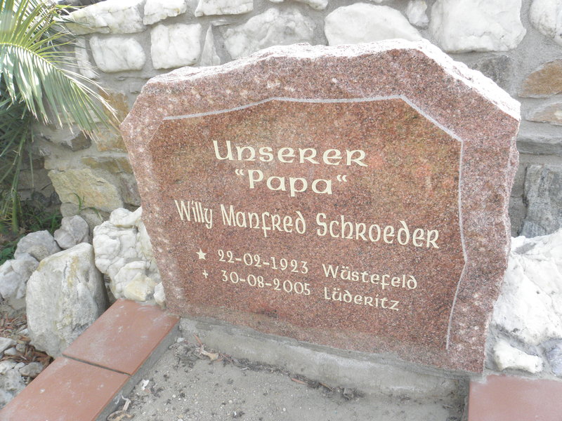 SCHROEDER Willy Manfred 1923-2005