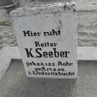 SEEBER K. 1883-1906