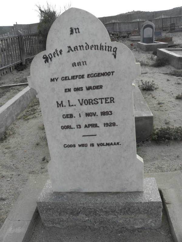VORSTER M.L. 1893-1928