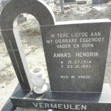 VERMEULEN Annas Hendrik 1914-1993