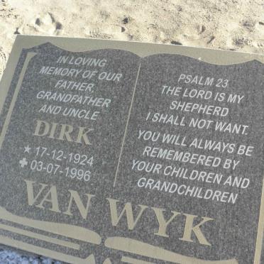 WYK Dirk, van 1924-1996