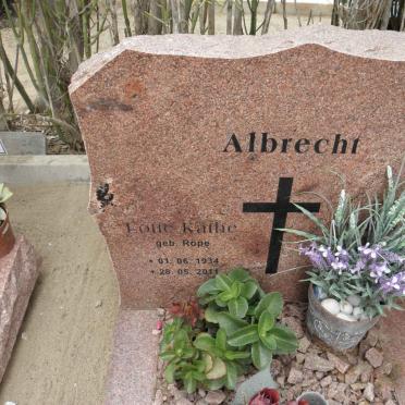ALBRECHT Loir Kathe nee ROPE 1934-2011