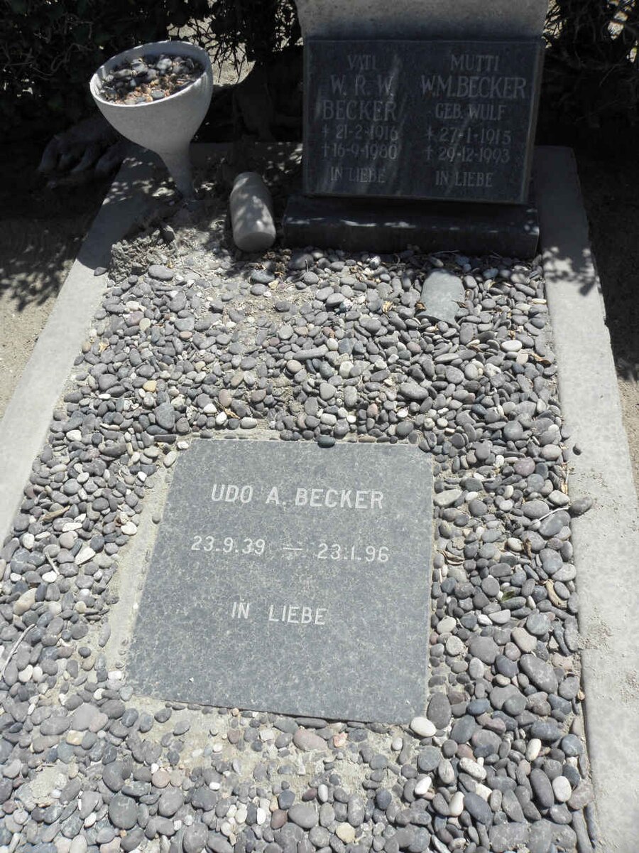 BECKER W.R.W. 1916-1980 &amp; W.M. WULF 1915-1993 :: BECKER Udo A. 1939-1996